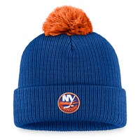 Men's Fanatics Branded Royal New York Islanders Team Cuffed Knit Hat with Pom