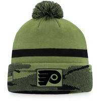 Men's Fanatics Branded Camo Philadelphia Flyers Military Appreciation Cuffed Knit Hat with Pom
