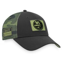 Men's Fanatics Branded Black/Camo New York Islanders Military Appreciation Adjustable Hat
