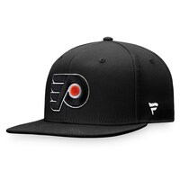 Men's Fanatics Branded Black Philadelphia Flyers Core Primary Logo Snapback Adjustable Hat