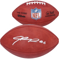 Jalen Reagor New England Patriots Autographed Wilson Full Color Duke Pro Football
