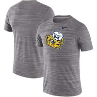 Men's Nike Charcoal Michigan Wolverines Big & Tall Historic Logo Velocity Performance T-Shirt