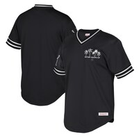 Men's Mitchell & Ness Black Inter Miami CF Jersey Hook Mesh V-Neck T-Shirt