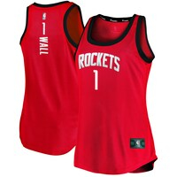 Women's Fanatics Branded John Wall Red Houston Rockets Fast Break Tank Jersey - Icon Edition