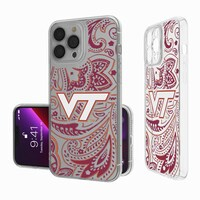 Virginia Tech Hokies iPhone Paisley Design Clear Case