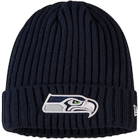 Toddler New Era College Navy Seattle Seahawks Logo Core Classic Cuffed Knit Hat