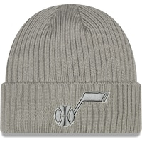 Men's New Era Gray Utah Jazz Core Classic Misty Morning Cuffed Knit Hat