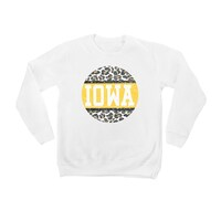 Youth White Iowa Hawkeyes Scoop & Score Pullover Sweatshirt