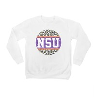 Youth White Northwestern State Demons Scoop & Score Pullover Sweatshirt