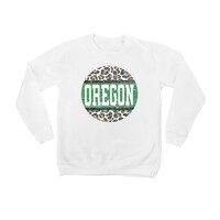 Youth White Oregon Ducks Scoop & Score Pullover Sweatshirt