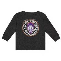 Girls Toddler Charcoal Northwestern State Demons Call the Shots Long Sleeve T-Shirt
