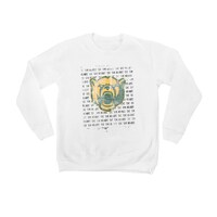 Youth White Baylor Bears Bold Type Pullover Sweatshirt