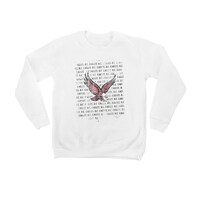 Youth White Boston College Eagles Bold Type Pullover Sweatshirt