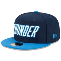 Men's New Era Navy Oklahoma City Thunder 2020/21 Earned Edition 9FIFTY Snapback Hat