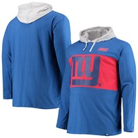 Men's Fanatics Branded Royal New York Giants Big & Tall Logo Hoodie Long Sleeve T-Shirt