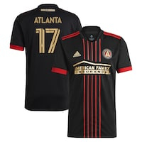 Men's adidas Atlanta Supporters Black Atlanta United FC 2021 The BLVCK Kit Replica Jersey