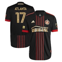 Men's adidas Atlanta Supporters Black Atlanta United FC 2021 The BLVCK Kit Authentic Jersey