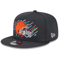 Men's New Era Charcoal Cleveland Browns 2021 NFL Crucial Catch 9FIFTY Snapback Adjustable Hat