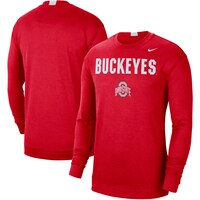 Men's Nike Scarlet Ohio State Buckeyes 2021/22 Basketball Team Spotlight Performance Long Sleeve T-Shirt