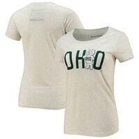 Women's Homefield Amber Ohio Bobcats Vintage Rufus Tri-Blend T-Shirt