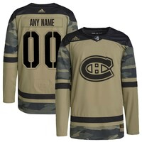 Men's adidas Camo Montreal Canadiens Military Appreciation Team Authentic Custom Practice Jersey