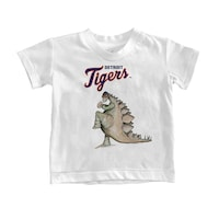 Infant Tiny Turnip White Detroit Tigers Stega T-Shirt
