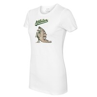Women's Tiny Turnip White Oakland Athletics Stega T-Shirt