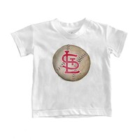 Youth Tiny Turnip White St. Louis Cardinals Stitched Baseball T-Shirt