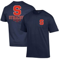 Men's Champion Navy Syracuse Orange Stack 2-Hit T-Shirt