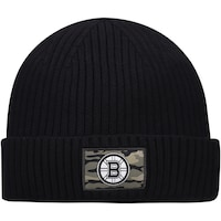 Men's adidas Black Boston Bruins Military Appreciation Cuffed Knit Hat