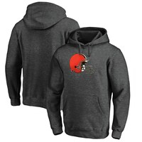 Men's Fanatics Branded Heathered Charcoal Cleveland Browns Big & Tall Primary Logo Pullover Hoodie