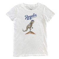 Women's Tiny Turnip White Kansas City Royals TT Rex T-Shirt