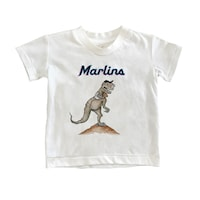 Youth Tiny Turnip White Miami Marlins TT Rex T-Shirt