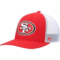 Men's '47 Scarlet/White San Francisco 49ers Trucker Snapback Hat