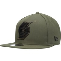 Men's New Era Olive Portland Trail Blazers 9FIFTY Snapback Hat