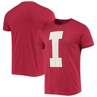 Men's Homefield Crimson Indiana Hoosiers Vintage Block Logo Cotton T-Shirt