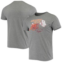 Men's Homefield Gray Virginia Tech Hokies Vintage Football Skipper T-Shirt