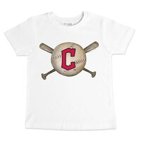 Infant Tiny Turnip White Cleveland Guardians Baseball Crossbats T-Shirt