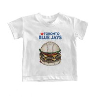 Youth Tiny Turnip White Toronto Blue Jays Burger T-Shirt