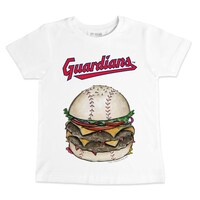 Youth Tiny Turnip White Cleveland Guardians Burger T-Shirt