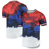 Men's Red/Royal Boston Red Sox Red White And Blue Dip Dye T-Shirt