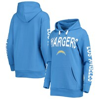Women's G-III 4Her by Carl Banks Powder Blue Los Angeles Chargers Extra Point Pullover Hoodie