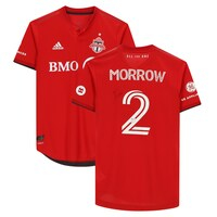 Justin Morrow Toronto FC Autographed adidas Match-Used Red Jersey from the 2020 MLS Season
