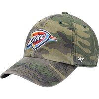 Men's '47 Camo Oklahoma City Thunder Clean Up Adjustable Hat
