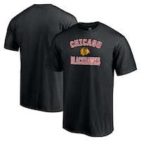 Men's Fanatics Branded Black Chicago Blackhawks Victory Arch Team T-Shirt