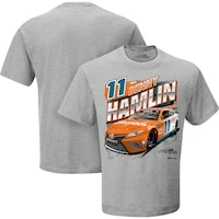 Men's Joe Gibbs Racing Team Collection Gray Denny Hamlin Offerpad Graphic 1-Spot T-Shirt
