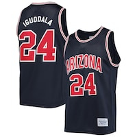 Men's Original Retro Brand Andre Iguodala Navy Arizona Wildcats Alumni Commemorative Classic Basketball Jersey