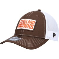 Men's New Era Brown Cleveland Browns 9FORTY Trucker Snapback Hat