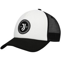 Men's Black Juventus Script Stop Trucker Snapback Hat