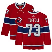 Tyler Toffoli Montreal Canadiens Autographed adidas Red Authentic Jersey